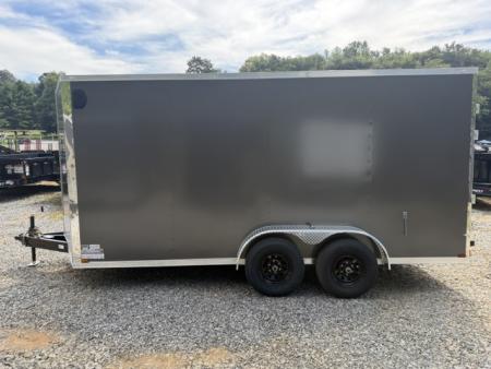 New Spartan 7x16 10K Charcoal W/ Barn Doors
