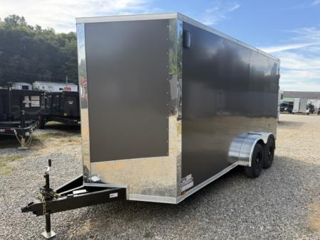 New Spartan 7x16 10K Charcoal W/ Barn Doors