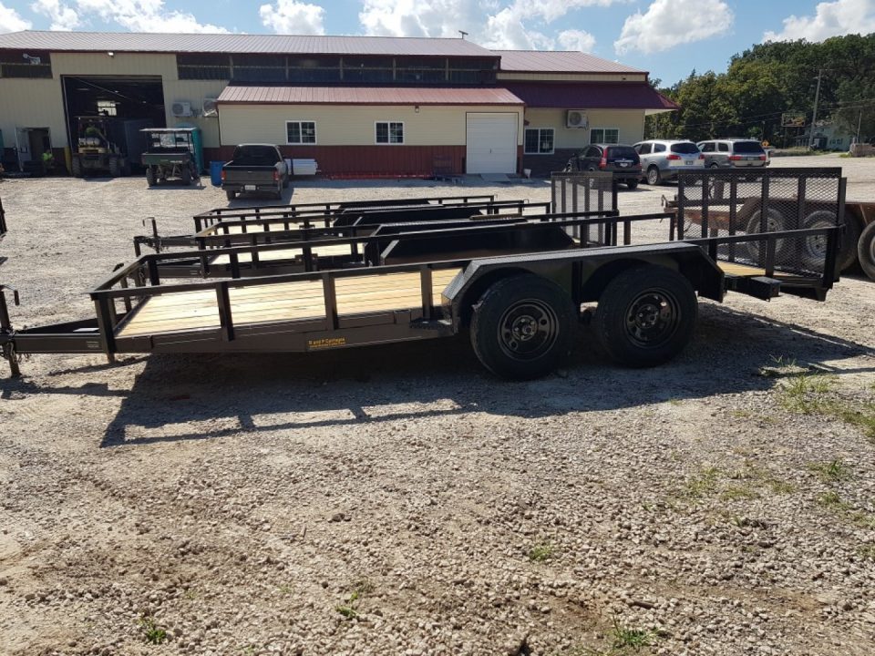 New 2027 MEB 77x16 W/Dovetail utility Trailer 7K