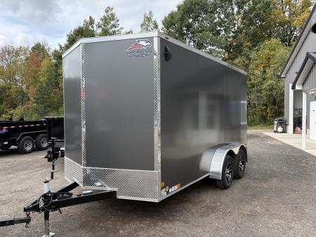New 2027 American Hauler Arrow Deluxe 7x14 7'Interior Height Cargo / Enclosed Trailer with Ramp Door