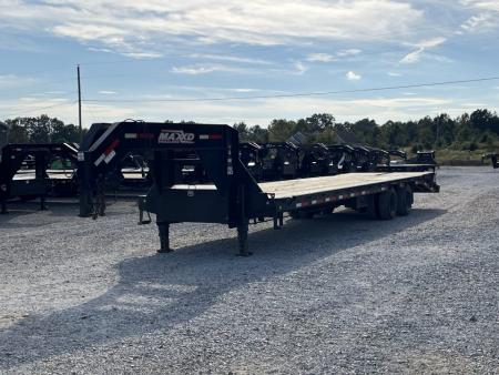 Used 2019 MAXXD 102"X32' 40K Gooseneck Flatbed Trailer