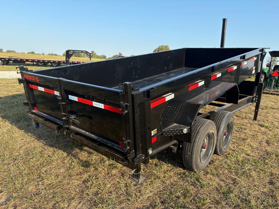 New 2027 MAXX-D 83x16 Tandem 18K Telescopic Dump Trailer W/ 2' Sides