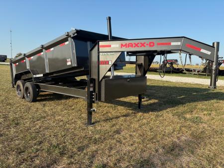 New 2027 MAXX-D 83x16 Tandem 18K Telescopic Dump Trailer W/ 3' Sides