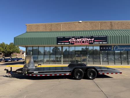 New #013717 2027 LOAD TRAIL CZ 22 X 83 TANDEM AXLE 10K STEEL FLOOR CAR HAULER W/ ALUMINUM TRIM PACKAGE