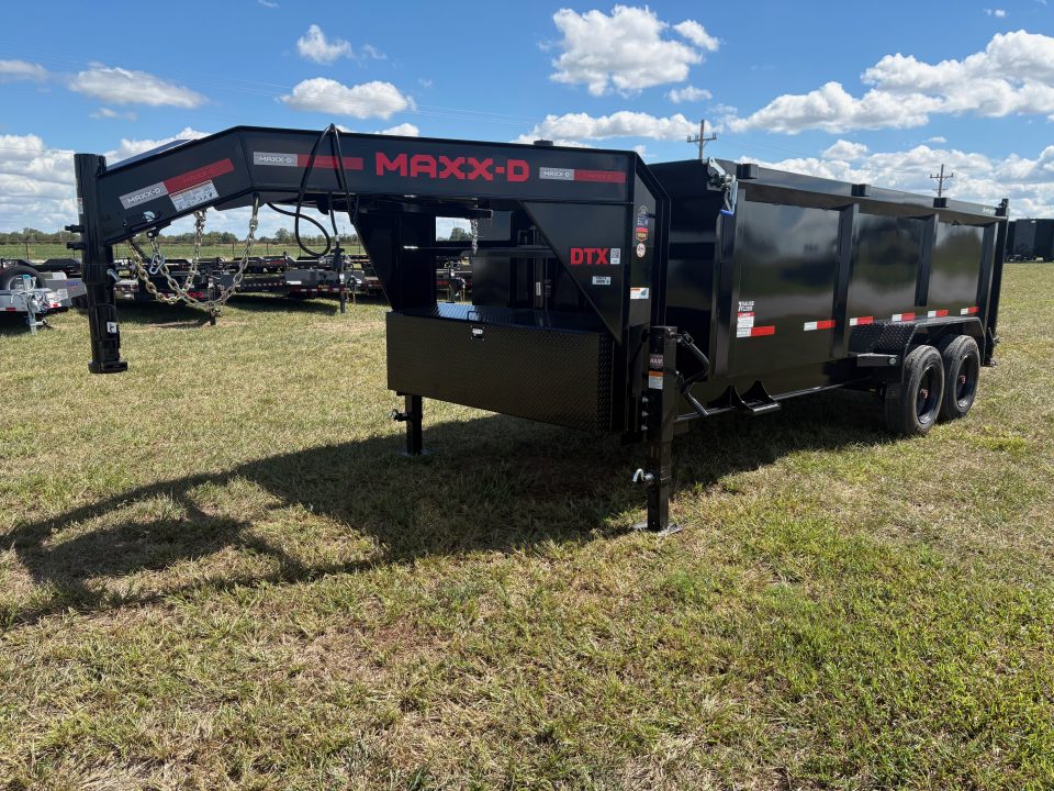 New 2027 MAXX-D 83x16 Tandem 18K Telescopic Dump Trailer W/ 4' Sides