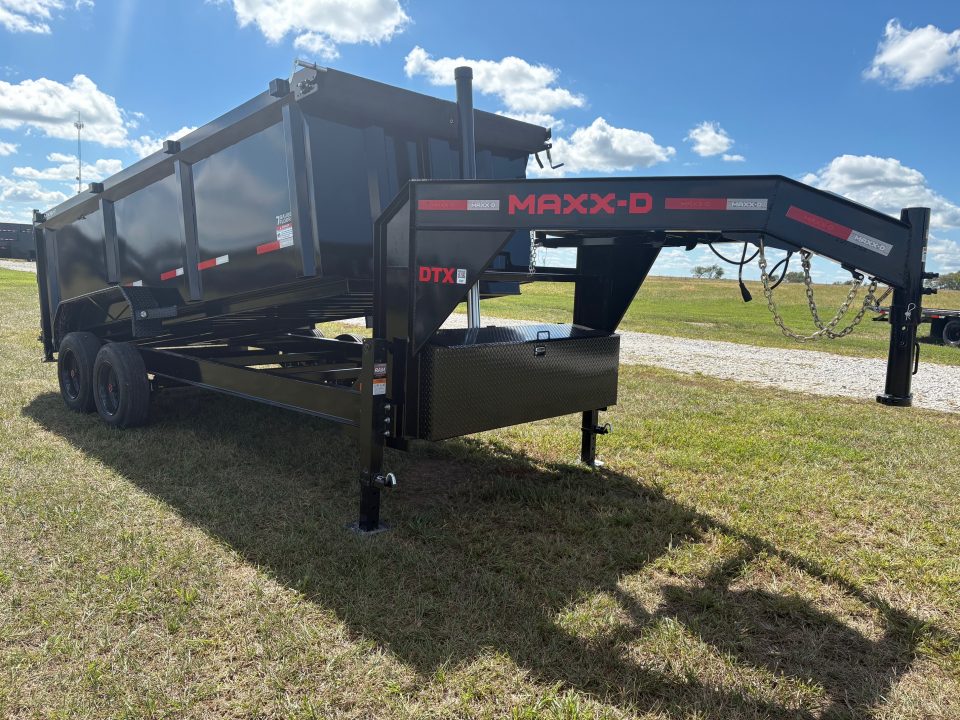 New 2027 MAXX-D 83x16 Tandem 18K Telescopic Dump Trailer W/ 4' Sides