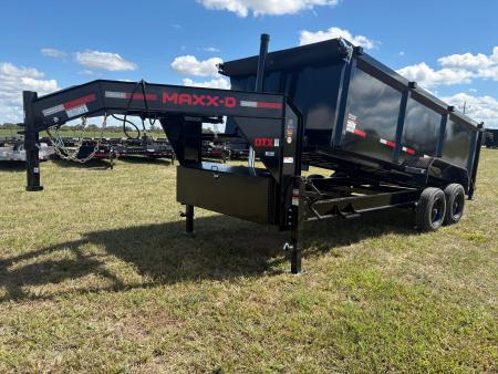 New 2027 MAXX-D 83x16 Tandem 18K Telescopic Dump Trailer W/ 4' Sides