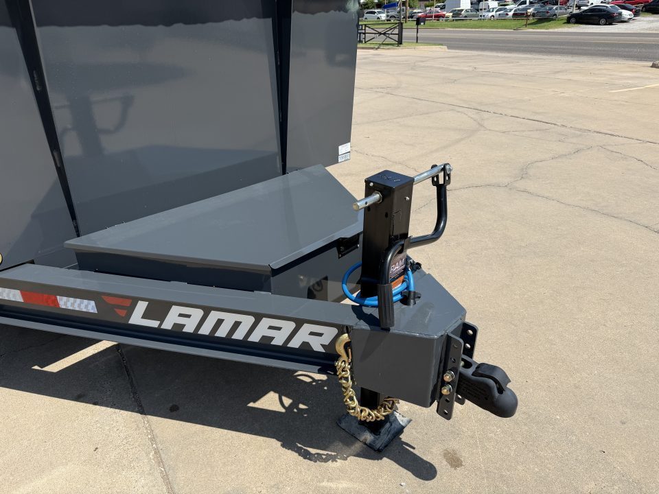 New #160345 2027 LAMAR DL 16 X 83 TANDEM AXLE 14K BUMPER PULL DUMP W/ 48" SIDES & LONG ARM TARP KIT