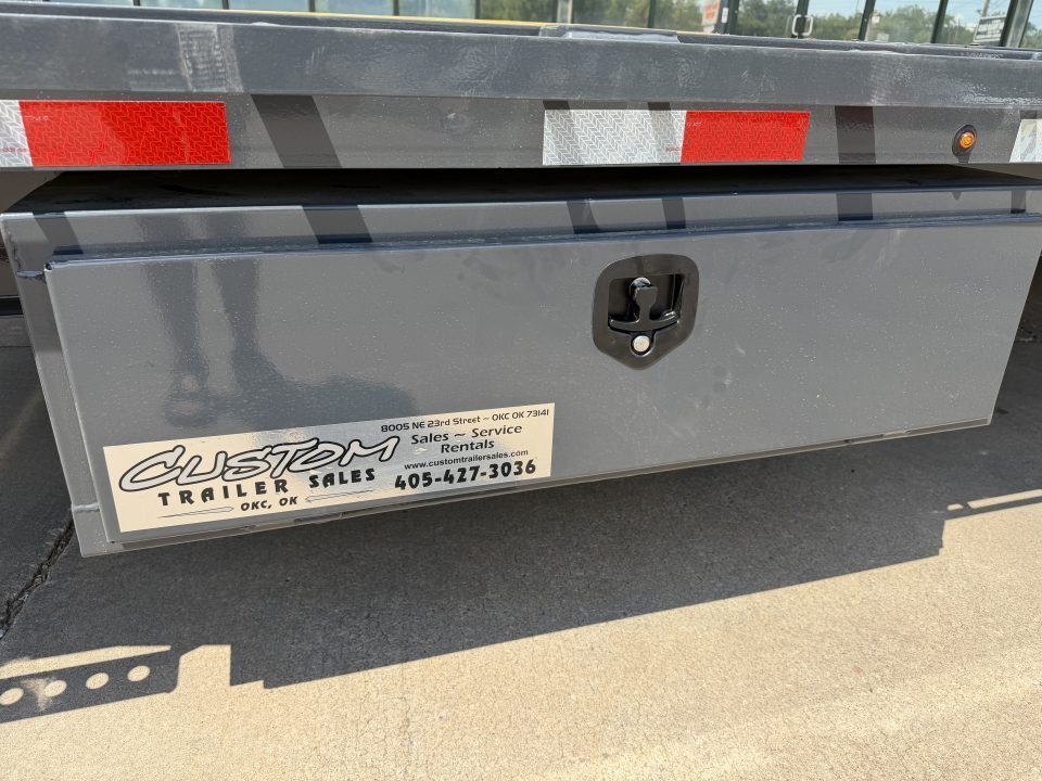 New #160485 2027 LAMAR FA 26 X 102 BUMPER PULL 14K DECKOVER FULL BED TILT W/ SPARE TIRE