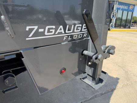 New #160344 2027 LAMAR DL 16 X 83 TANDEM AXLE 14K BUMPER PULL DUMP W/ 48" SIDES & LONG ARM TARP KIT