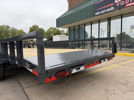 New #160377 2027 LAMAR U5 20 X 83 TANDEM AXLE SQUARE TUBE TOP 10K UTILITY W/ 2' DOVE & SLIDE IN RAMPS