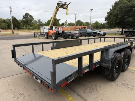 New #160377 2027 LAMAR U5 20 X 83 TANDEM AXLE SQUARE TUBE TOP 10K UTILITY W/ 2' DOVE & SLIDE IN RAMPS