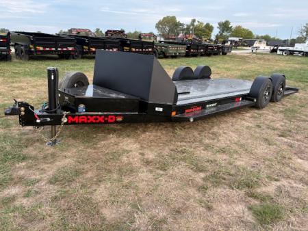 New 2027 MAXX-D 80x24 Tandem 10K Drop-N-Load Trailer W/ Rock Shield, Hydro Jack, In-Floor Lights, & Wireless Remote