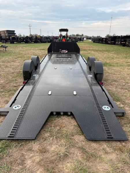 New 2027 MAXX-D 80x24 Tandem 10K Drop-N-Load Trailer W/ Rock Shield, Hydro Jack, In-Floor Lights, & Wireless Remote