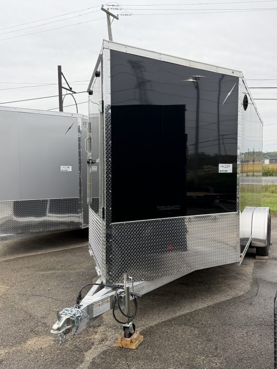 New 2027 7 X 21 Lightning 2 - 3 Place Enclosed Snowmobile Trailer Tandem Axle with 7ft Interior