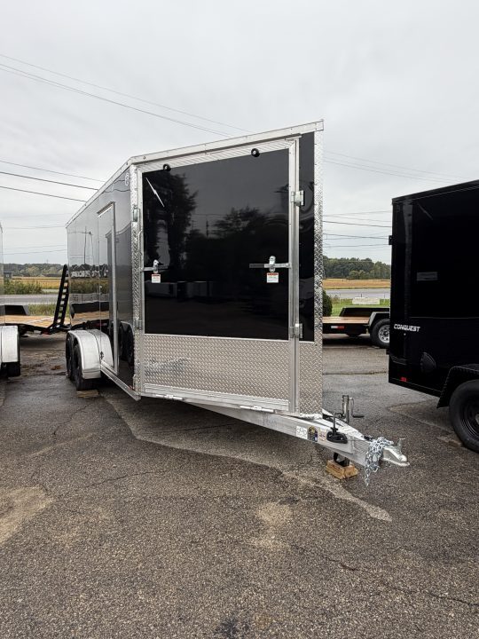 New 2027 7 X 21 Lightning 2 - 3 Place Enclosed Snowmobile Trailer Tandem Axle with 7ft Interior