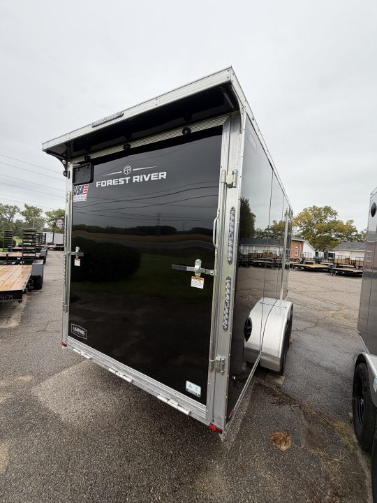New 2027 7 X 21 Lightning 2 - 3 Place Enclosed Snowmobile Trailer Tandem Axle with 7ft Interior