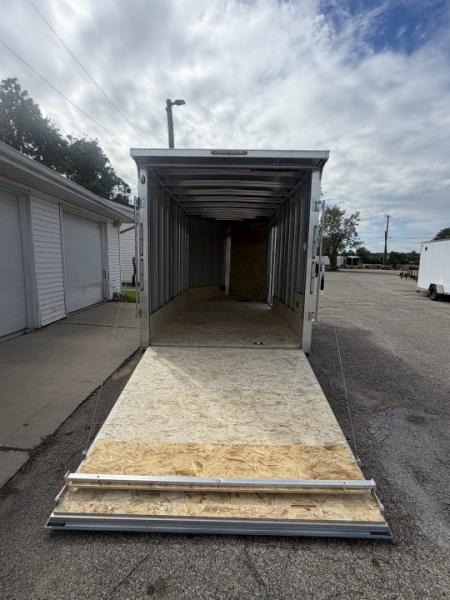 New 2027 7 X 21 Lightning 2 - 3 Place Enclosed Snowmobile Trailer Tandem Axle with 7ft Interior