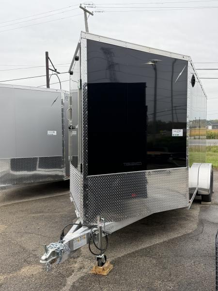 New 2027 7 X 21 Lightning 2 - 3 Place Enclosed Snowmobile Trailer Tandem Axle with 7ft Interior