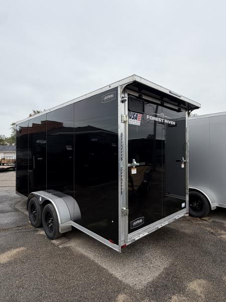 New 2027 7 X 21 Lightning 2 - 3 Place Enclosed Snowmobile Trailer Tandem Axle with 7ft Interior