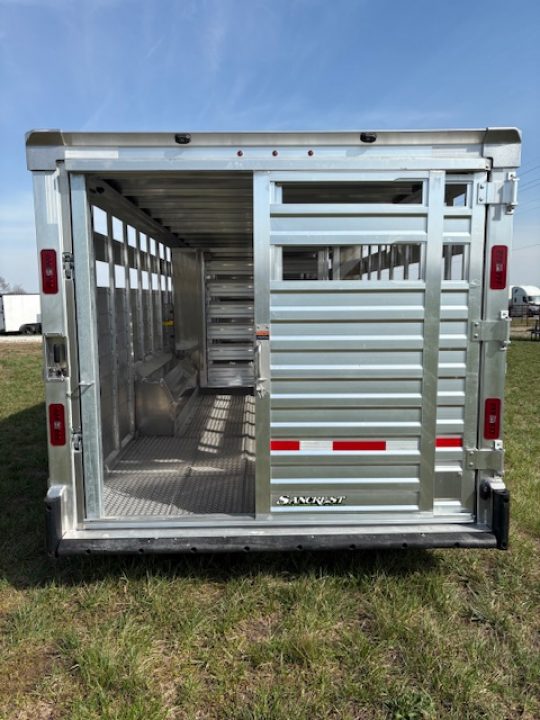 New 2027 EBY Trailers 8x32 Tandem 25K GN Livestock Trailer W/ Slat Sides & Floating Gate