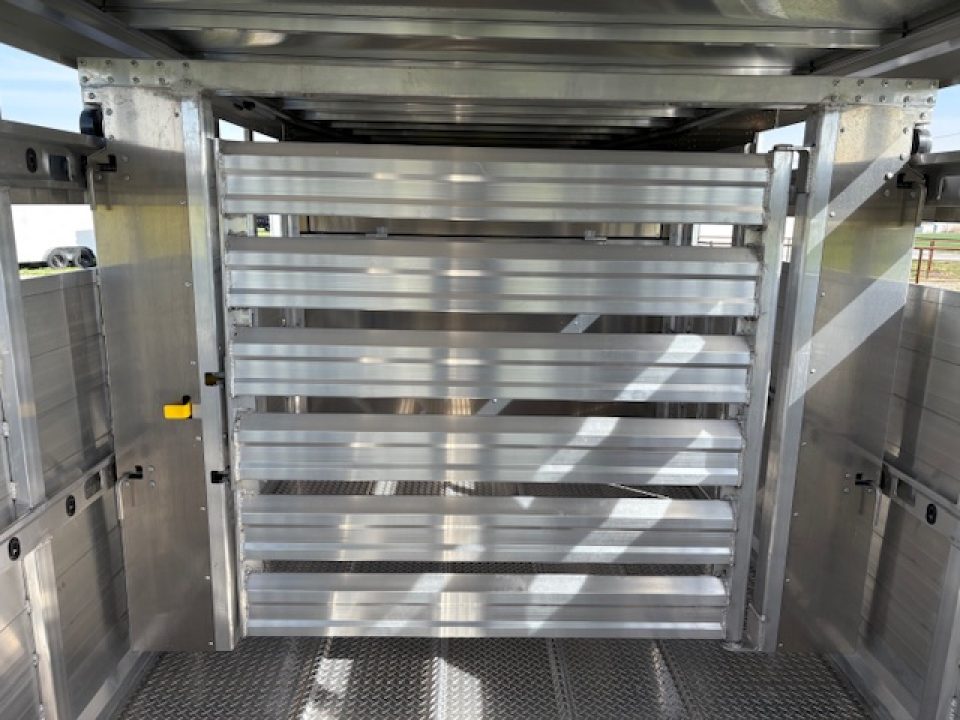 New 2027 EBY Trailers 8x32 Tandem 25K GN Livestock Trailer W/ Slat Sides & Floating Gate