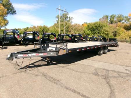 Used 2021 PJ Trailers 24' - 8  BEAM Deckover Trailer