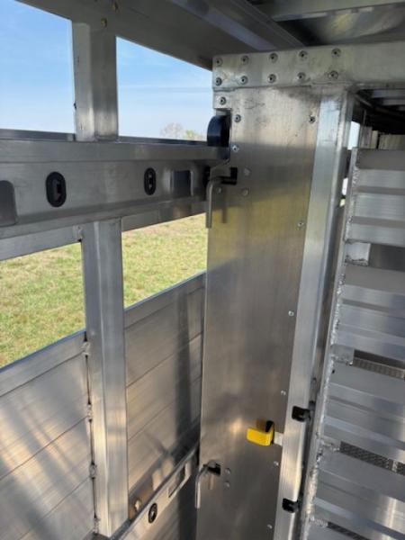 New 2027 EBY Trailers 8x32 Tandem 25K GN Livestock Trailer W/ Slat Sides & Floating Gate
