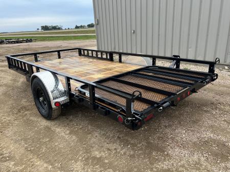 New 2027 PJ Trailers 14' ATV Utility U8 5K Axle Utility Trailer