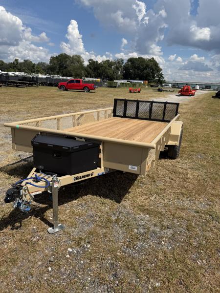 New 2027 DIAMOND C PSA106 UTILITY TRAILER; VENTURE SERIES; 14’X83”; PIPE TOP RAIL; BIFOLD GATE