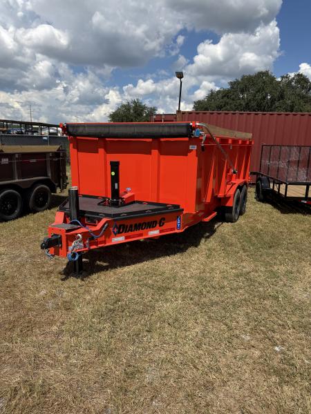 New DIAMOND C LPT208 LOW PROFILE TELESCOPIC DUMP TRAILER - PACESETTER EDITION; 16’X81”;3 WAY GATE