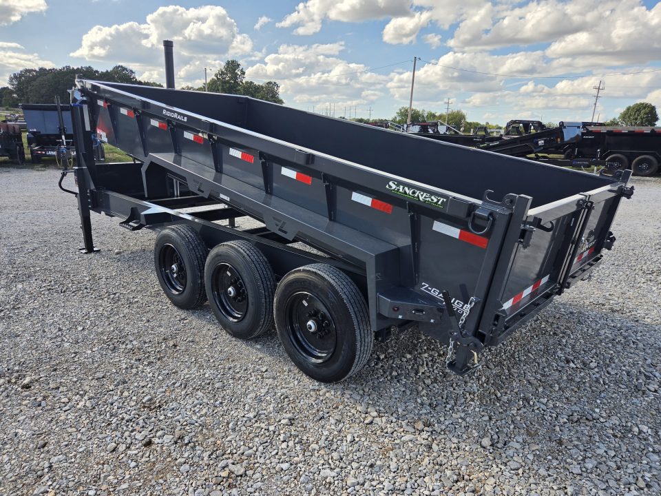 New 2027 Lamar 83X16 TRIPLE 21K GOOSENECK TELESCOPIC DUMP W/24" SIDES & 17.5"/16PLY
