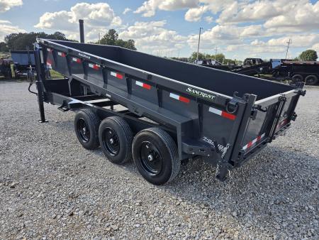 New 2027 Lamar 83X16 TRIPLE 21K GOOSENECK TELESCOPIC DUMP W/24" SIDES & 17.5"/16PLY