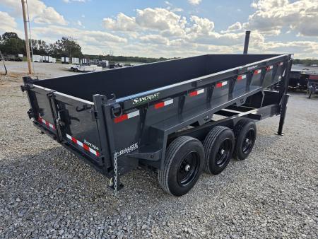 New 2027 Lamar 83X16 TRIPLE 21K GOOSENECK TELESCOPIC DUMP W/24" SIDES & 17.5"/16PLY