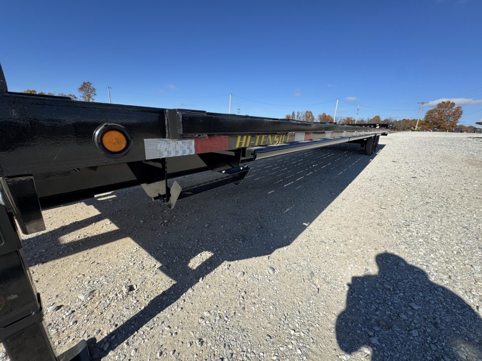 New 2027 Big Tex Trailers 14GN WITH SLIDE IN RAMPS 102X40 WITH RATCHET RAIL Flatbed Trailer
