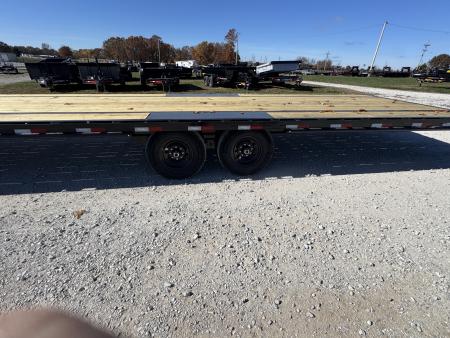 New 2027 Big Tex Trailers 14GN WITH SLIDE IN RAMPS 102X40 WITH RATCHET RAIL Flatbed Trailer