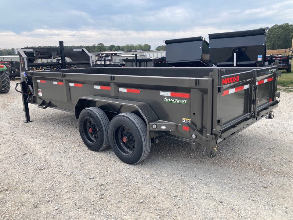 New 2027 MAXX-D 83X16 TANDEM 18K GN TELESCOPIC DUMP W/ 2' SIDES, SLIDE IN RAMPS & WIRELESS REMOTE Dump Trailer