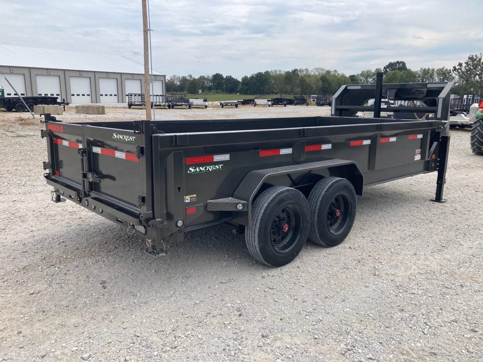 New 2027 MAXX-D 83X16 TANDEM 18K GN TELESCOPIC DUMP W/ 2' SIDES, SLIDE IN RAMPS & WIRELESS REMOTE Dump Trailer