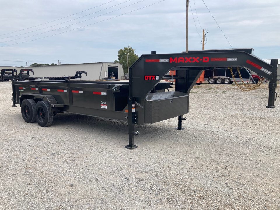 New 2027 MAXX-D 83X16 TANDEM 18K GN TELESCOPIC DUMP W/ 2' SIDES, SLIDE IN RAMPS & WIRELESS REMOTE Dump Trailer