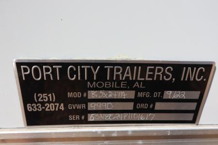 Used 2023 8.5X24 Port City Trailers Race Trailer