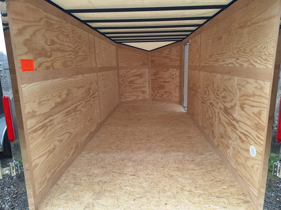 New 7x16 Cargo / Enclosed Trailer W/ Ramp Door