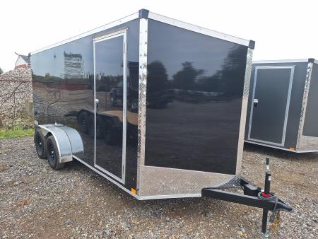 New 7x16 Cargo / Enclosed Trailer W/ Ramp Door