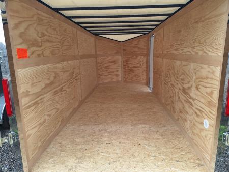 New 7x16 Cargo / Enclosed Trailer W/ Ramp Door