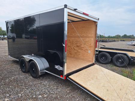 New 7x16 Cargo / Enclosed Trailer W/ Ramp Door