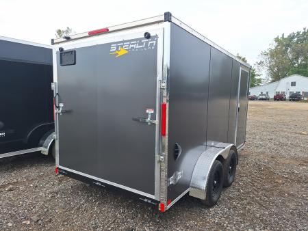 New 7x14 Cargo / Enclosed Trailer W/ Ramp Door