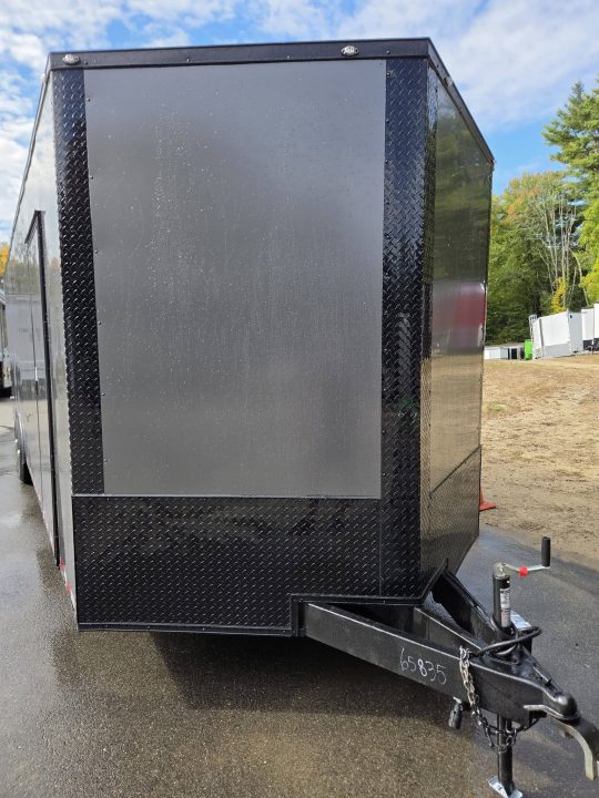 New 2027 One Stop 8.5x28 enclosed car trailer extra height black out with spoiler Car / Racing Trailer