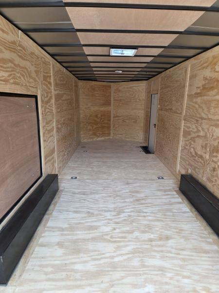 New 2027 One Stop 8.5x28 enclosed car trailer extra height black out with spoiler Car / Racing Trailer