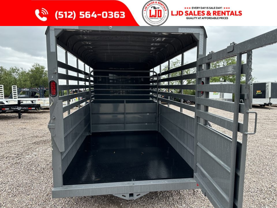 New 2027 Delco Trailers - 6' x 16' x 6'6" - Livestock Trailer