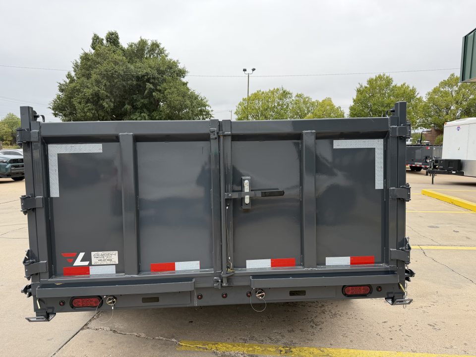 New #160353 2027 LAMAR DT 14 X 83 TANDEM AXLE 14K BUMPER PULL DUMP TRAILER W/ 3' SIDES & TELESCOPIC