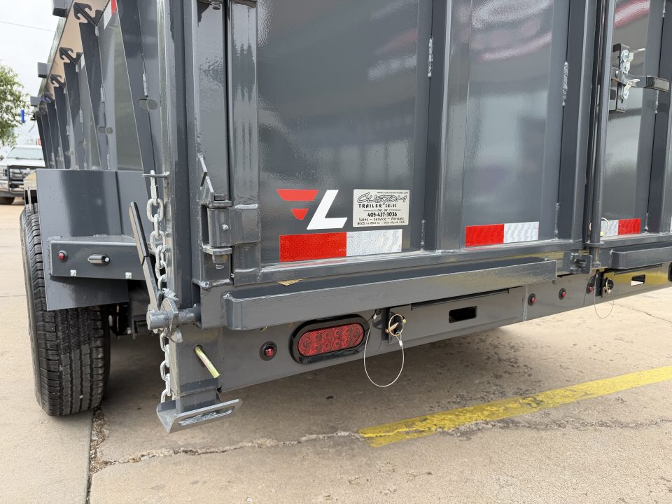 New #160353 2027 LAMAR DT 14 X 83 TANDEM AXLE 14K BUMPER PULL DUMP TRAILER W/ 3' SIDES & TELESCOPIC